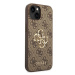 Guess GUHCP14S4GMGBR hard silikonové pouzdro iPhone 14 6.1" brown 4G Big Metal Logo