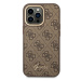 Guess GUHCP14XHG4SHW hard silikonové pouzdro iPhone 14 PRO MAX 6.7" brown 4G Vintage Gold Logo