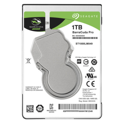 Seagate BarraCuda 1TB, 2,5", SATAIII, 7200rpm, ST1000LM049