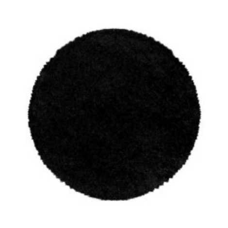 Kusový koberec Sydney Shaggy 3000 black kruh FOR LIVING