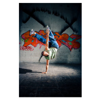 Fotografie Breakdancing, izusek, (26.7 x 40 cm)