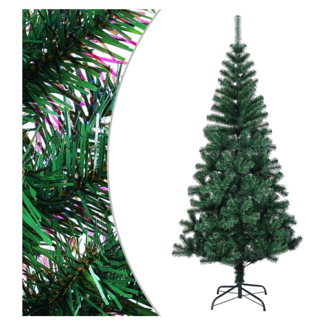 vidaXL Umělý vánoční stromek s duhovým jehličím zelený 120 cm PVC