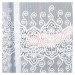 Dekorační krátká vzorovaná záclona na žabky CELINA 160 bílá 500x160 cm MyBestHome