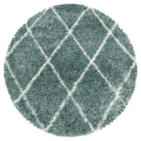 Ayyildiz koberce Kusový koberec Alvor Shaggy 3401 blue kruh Rozměry koberců: 120x120 (průměr) kr