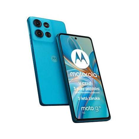 Motorola Moto G75 5G 8GB/256GB Aqua Blue (3roky pojištění + 1rok záruky navíc)