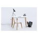 Dkton Designová jídelna židle Niecy bílá bříza