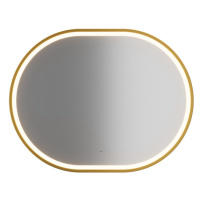 ArtCom LED zrcadlo APOLLO 2 | zlatá 90 x 70 cm