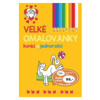 Velké omalovánky koníci a jednorožci