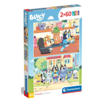 Clementoni - Puzzle 2x60 Bluey