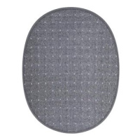 Vopi Kusový koberec Udinese šedý ovál 400 × 500 cm
