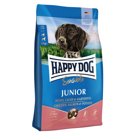 Happy Dog Sensible Junior Lachs & Kartoffel - kuřecí, losos a brambory 10 kg