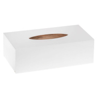 FK Dřevěná krabička na kapesníky - 26x14x8 cm, Bílá