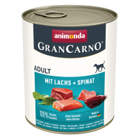 Animonda GranCarno Original výhodná balení 4 x 6 ks (24 x 800 g) - losos a špenát