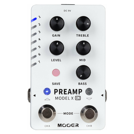 MOOER Preamp Model X2 Kytarový zesilovač