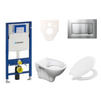 Cenově zvýhodněný závěsný WC set Geberit do lehkých stěn / předstěnová montáž+ WC S-Line S-line 