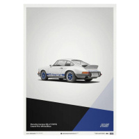 Umělecký tisk Porsche 911 RS - White - Limited Poster, Automobilist, 50 × 70 cm