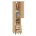 vidaXL Skříň highboard dub sonoma 34,5 x 34 x 180 cm kompozitní dřevo