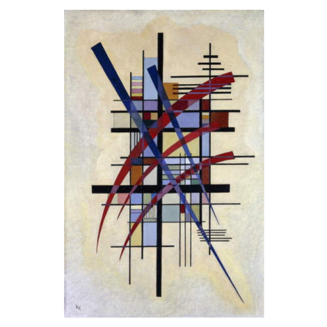 Obrazová reprodukce Zeichen mit Begleitung (1927), Wassily Kandinsky, 26.7 × 40 cm