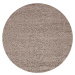 Ayyildiz koberce Kusový koberec Dream Shaggy 4000 beige kruh Rozměry koberců: 80x80 (průměr) kru