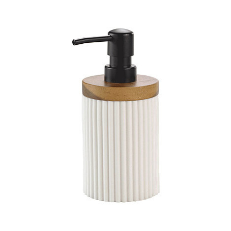 Douceur d&#039;intérieur Žebrovaný dávkovač mýdla Niagara 8 × 17 cm bílý