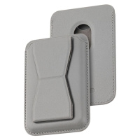 Kožená MagSafe peněženka Dviced s podstavcem – šedá