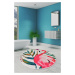 L'essentiel Koupelnový kobereček PLAMEŇÁK kruh 140 cm vícebarevný