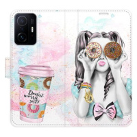 iSaprio flip pouzdro Donut Worry Girl pro Xiaomi 11T / 11T Pro