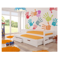 Dětská postel Fraga s přistýlkou Barva korpusu: Bílá