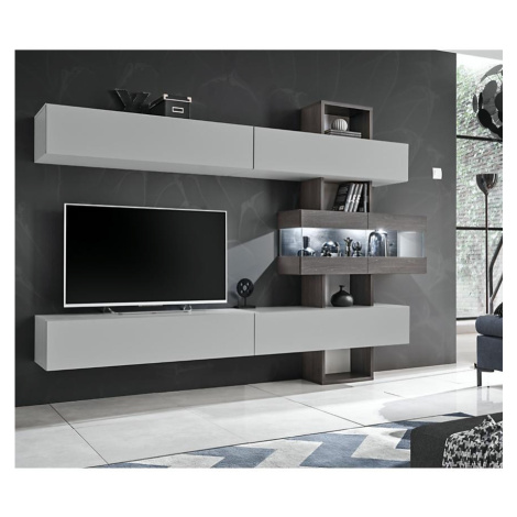 Obývací Stěna Tokyo 250cm Grafit/Perła Gray BAUMAX