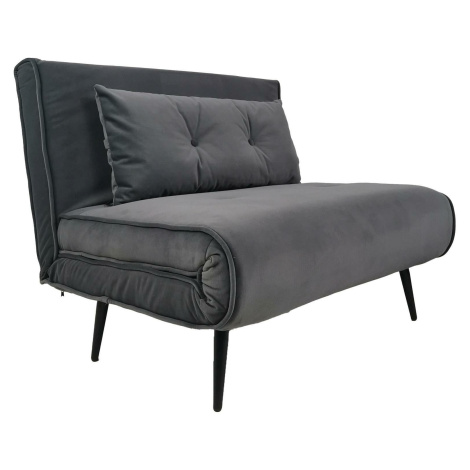Kontrast Rozkládací pohovka Sofa Evita 100 cm tmavě šedá