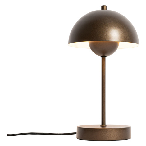 Retro stolní lampa tmavě bronzová - Magnax Mini QAZQA