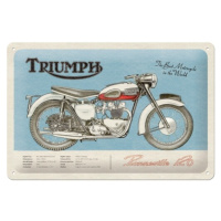 Plechová cedule Triumph Bonneville, 20 × 30 cm