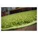 Dywany Lusczow Kulatý koberec SHAGGY Hiza 5cm zelený