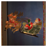 Konstsmide Christmas Sob se Santa Clausem - LED okenní silueta