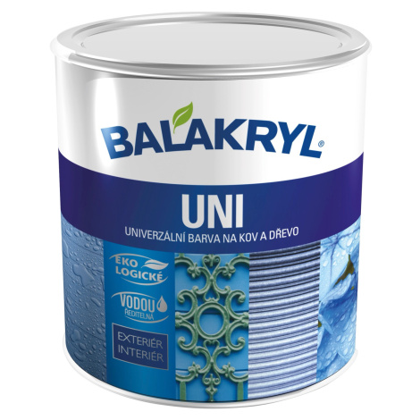 BALAKRYL Univerzální barva na kov a dřevo UNI MAT 0245 tmavě hnědá 0,7 kg