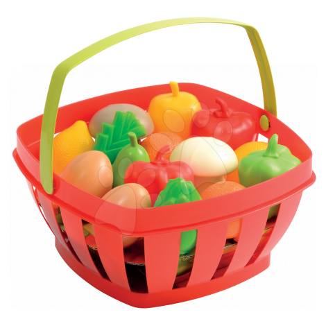 Écoiffier dětský košík s ovocem a zeleninou 966 červený Ecoiffier