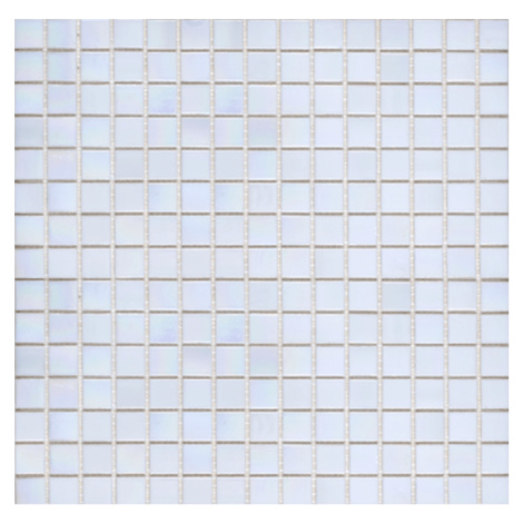 Skleněná mozaika Premium Mosaic bílá 33x33 cm lesk MOS20WHHM
