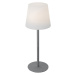 Sada 2 šedých dobíjecích stolních lamp 40 cm IP54 - Jude