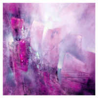 Ilustrace the bright side - pink with a hint of purple, Annette Schmucker, 40 × 40 cm