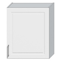 Expedo Kuchyňská skříňka horní s odkapávačem OREIRO W60 SU, 60x72x28,8, popel/bílá lesk