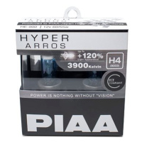 PIAA Hyper Arros 3900K H4 - o 120 procent vyšší svítivost, zvýšený jas