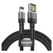 Kabel Lightning USB cable (reversible) Baseus Cafule 2.4A 1m (gray-black)