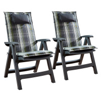 Blumfeldt Donau, polstry, polstry na židli, vysoké opěradlo, zahradní židle, polyester 50 x 120 