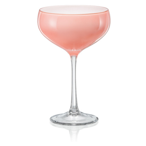 Crystalex růžové sklenice na koktejly Pralines 180 ml 4KS Crystalex-Bohemia Crystal