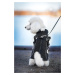 Vsepropejska Stuart obleček pro psa na zip Barva: Černá, Délka zad (cm): 32, Obvod hrudníku: 41 