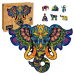 Puzzler Dřevěné barevné puzzle Posvátný slon