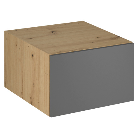 Horní skříňka, dub artisan/šedý mat, LANGEN N60 Tempo Kondela