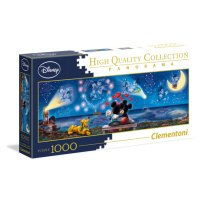 CLEMENTONI - Puzzle 1000 dílků panorama - Mickey a Minnie