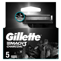 Gillette Mach3 Charcoal Náhradní hlavice do holicího strojku Pro Muže, , 5 Náhradní Holicí Hlavi