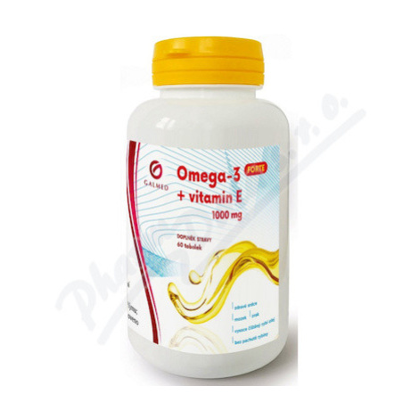 Omega-3 forte 1000mg+vitamin E tob.60 Galmed